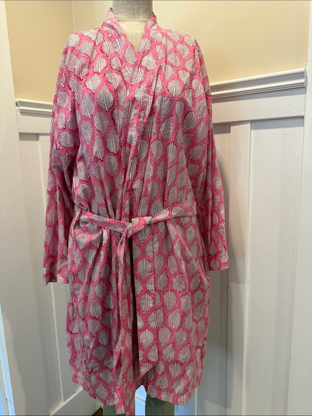 New Dawn Discovered cotton midi robe